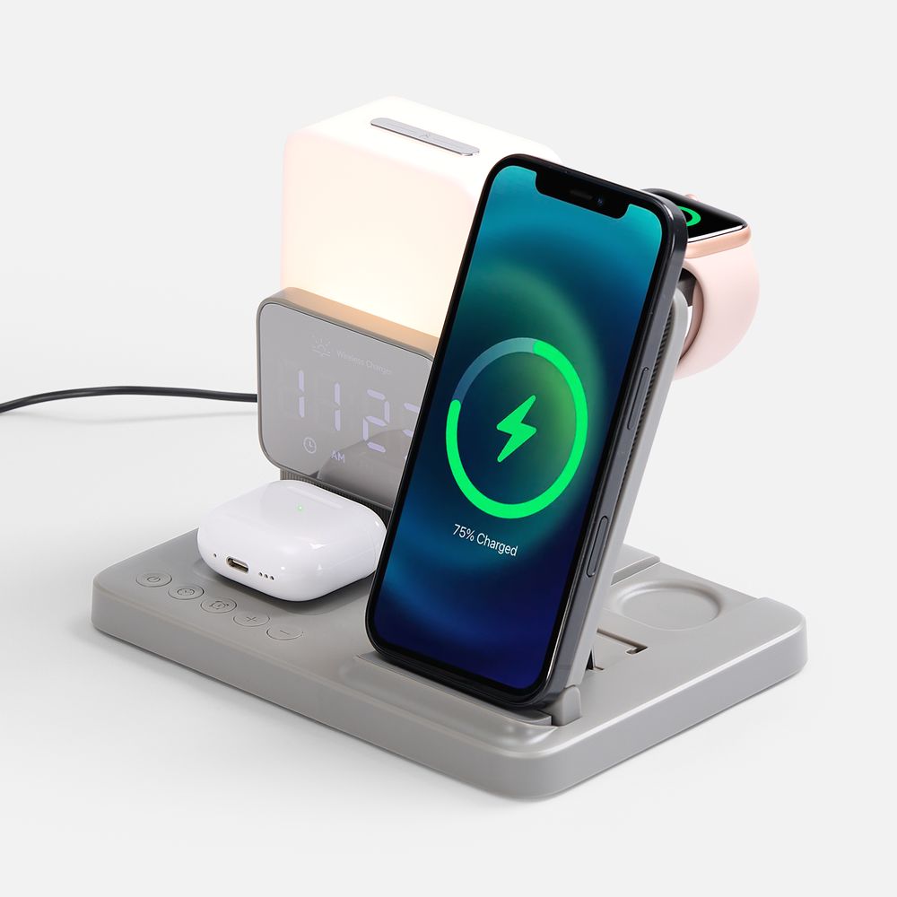 Зарядная станция с электронными часами и подсветкой Large Charge ver. 3