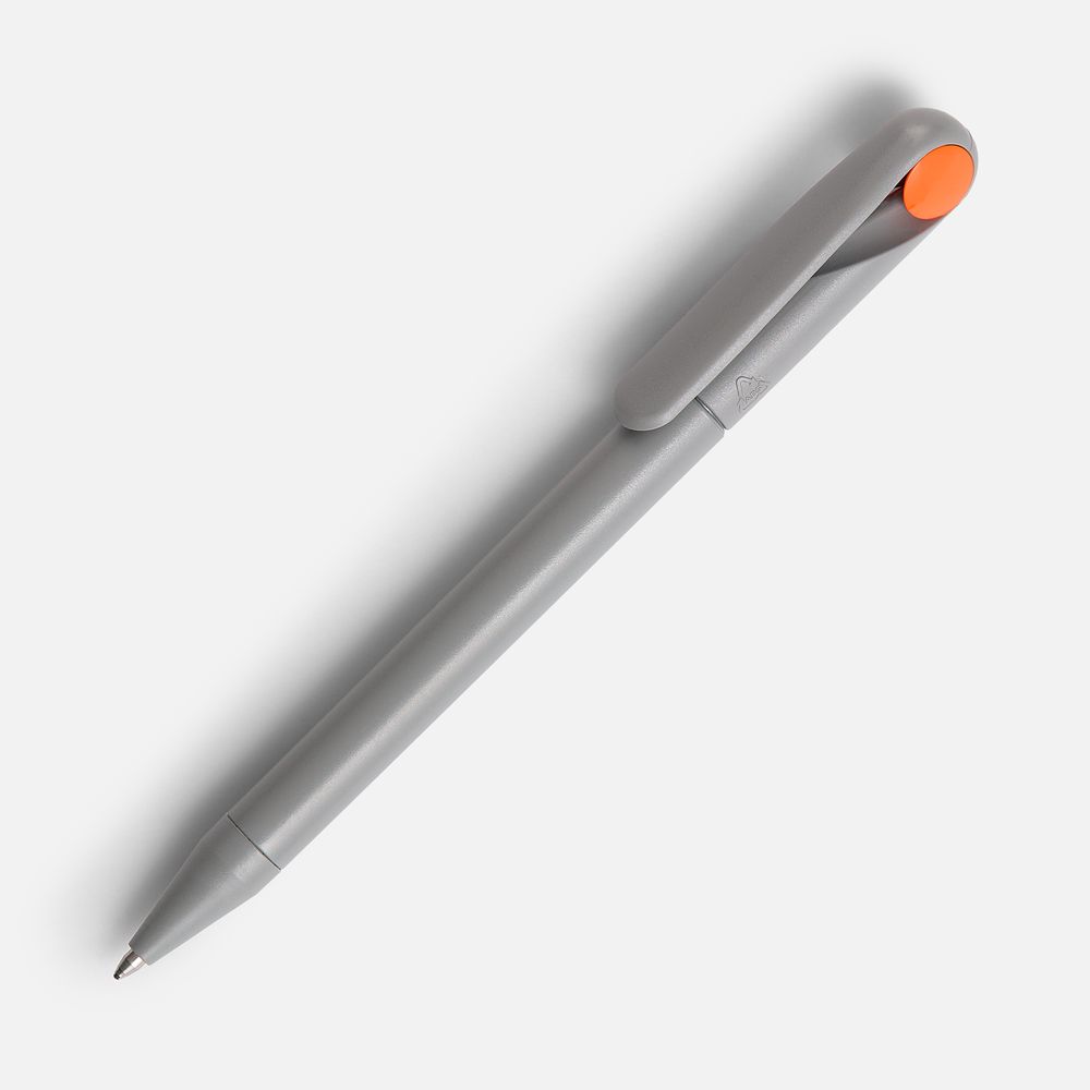 Ручка шариковая Prodir DS1 TMM Dot, серая с оранжевым