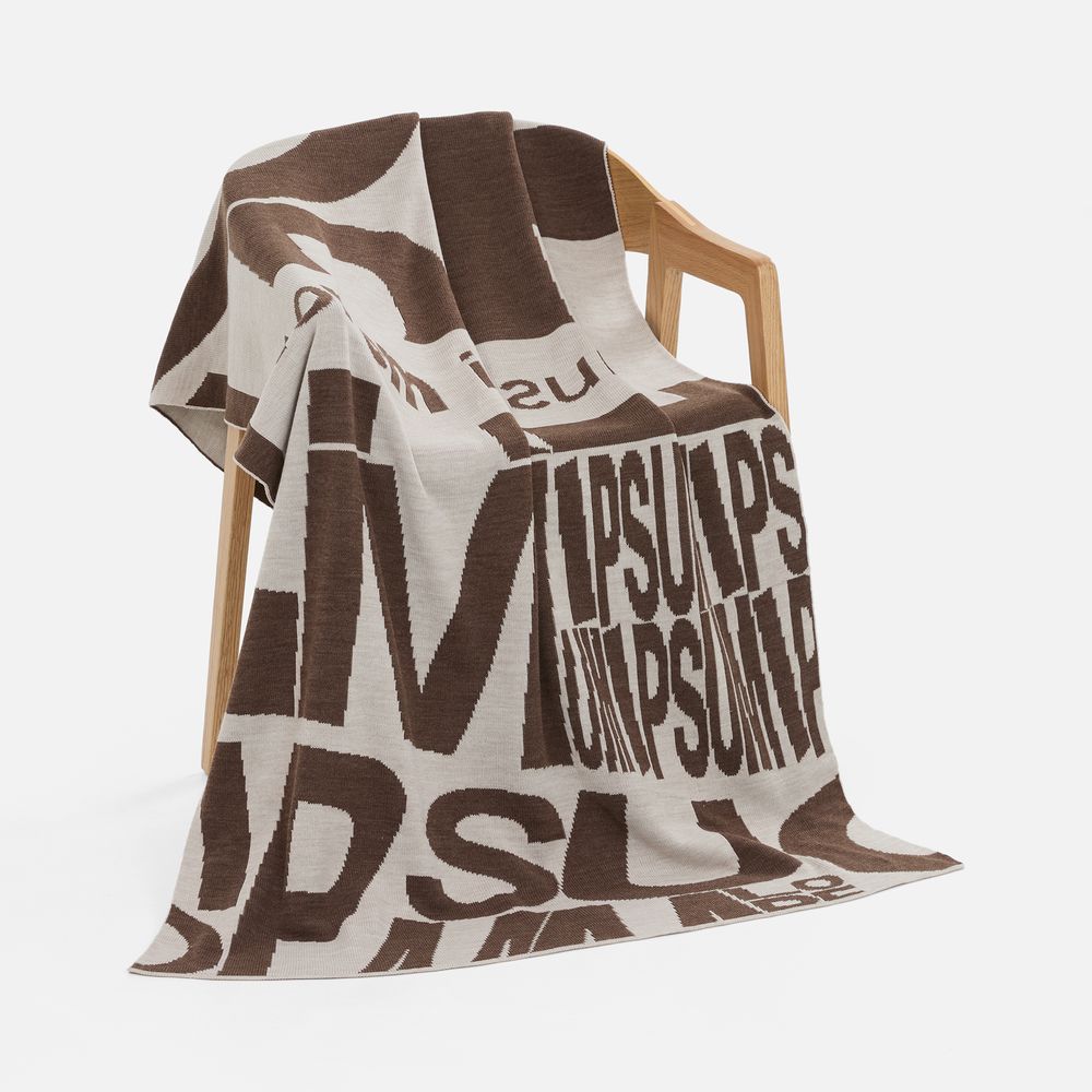 Плед на заказ Tricksy Net Grand, 2 цвета, XL, полушерсть