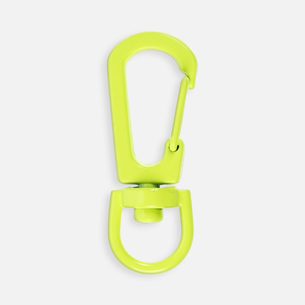 Застежка-карабин Snap Hook, S, желтый неон
