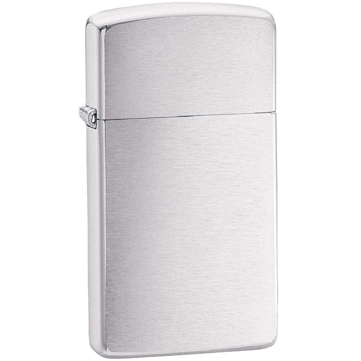 Зажигалка Zippo Slim Brushed, матовая