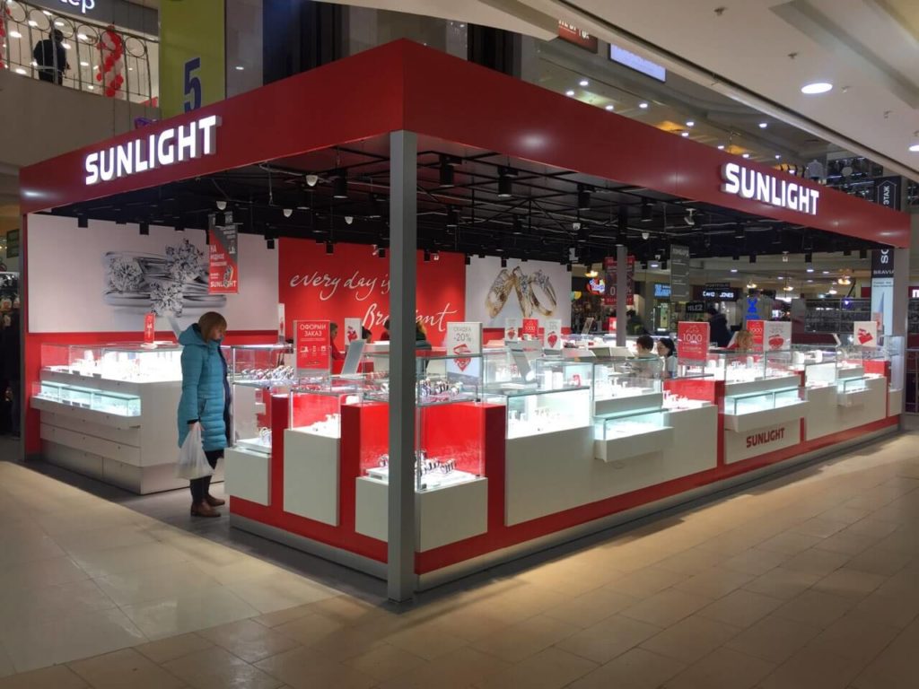 Комплексное оформление магазина SUNLIGHT