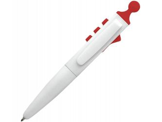 Ручка шариковая Clic Pen, белый/красный