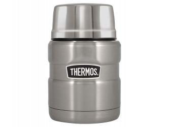 Термос из нерж. стали с ложкой тм THERMOS SK3000-SBK 0,47L, стальной