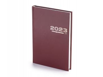Ежедневник А5 датированный Бумвинил 2023, бордовый