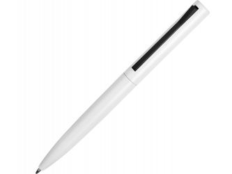 Ручка металлическая шариковая Bevel, белый/черный